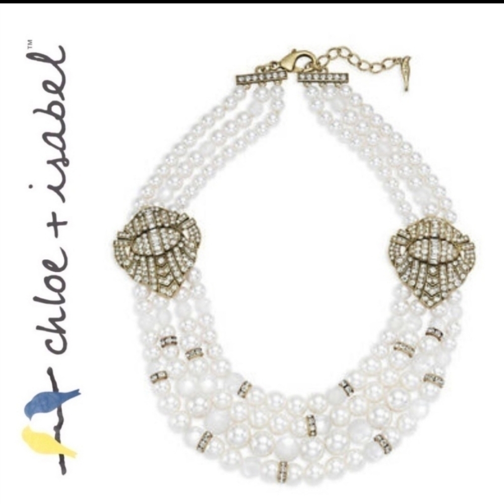 Chloe & Isabel Heirloom Pearl Deco Statement Necklace - Picture 3 of 8